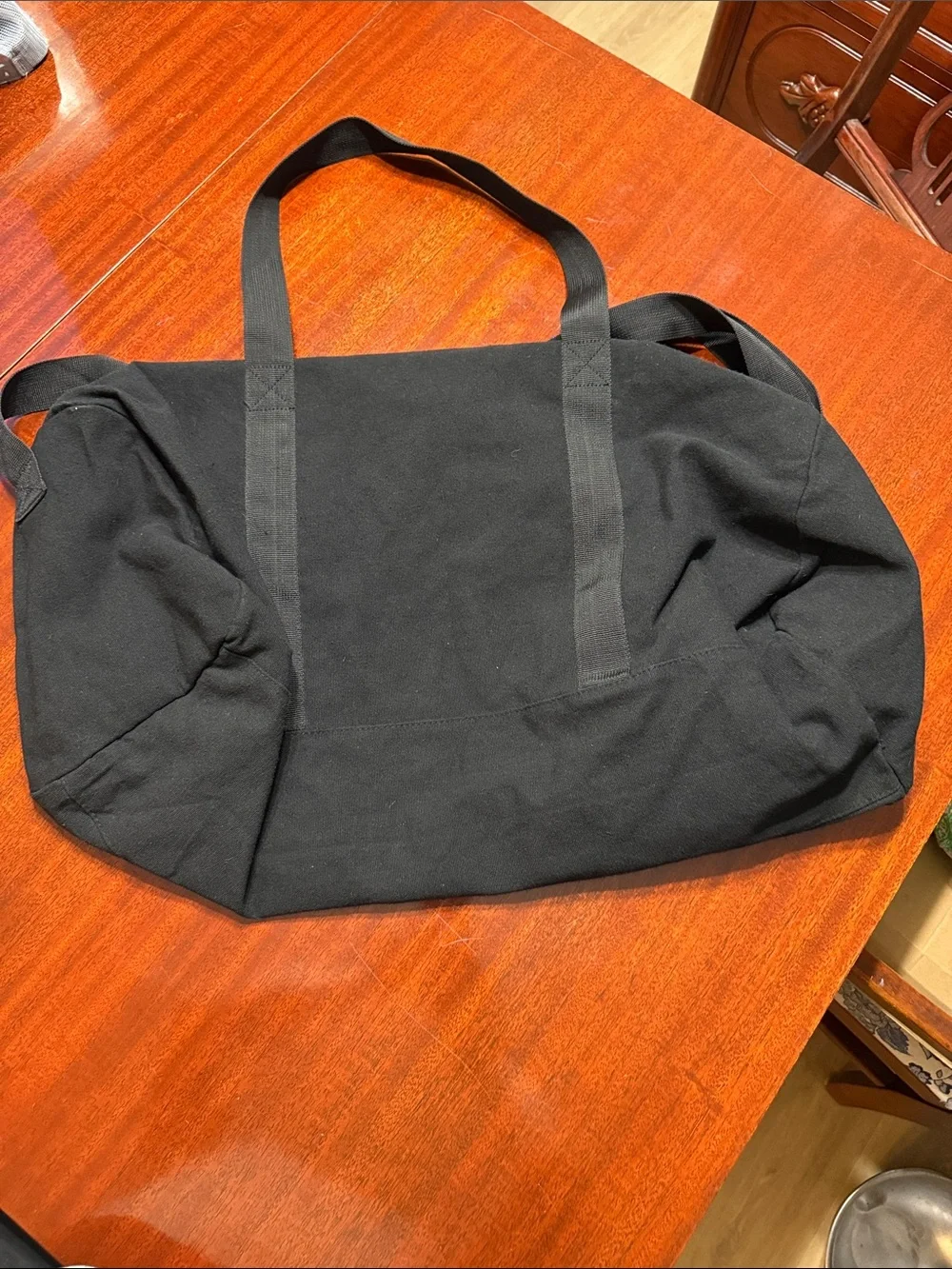 Carolina Herrera Bad Boy Lightning Bolt Canvas Duffle Gym Weekender Bag